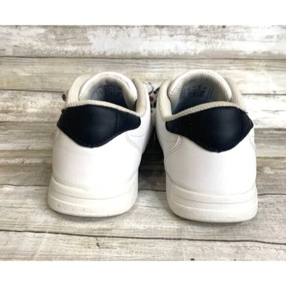 K-Swiss Varsity Unisex Sneakers Size 7 White & Black Leather 83643 - Picture 4 of 8